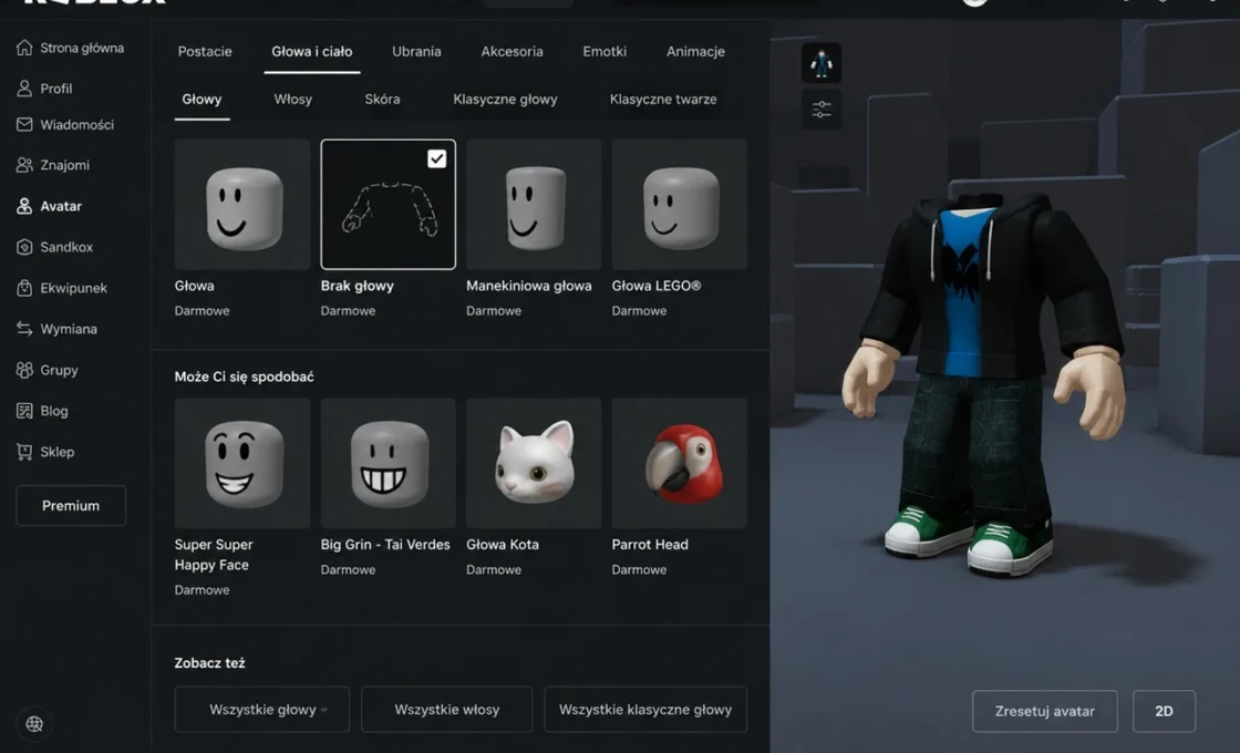 Jak nie mieć głowy w Roblox za darmo? Prosty sposób na efekt Headless